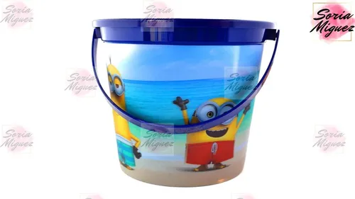 Balde Para Playa 3d Minions Original Y Oficial - Disney