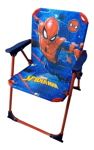 Silla De Playa Infantil Spiderman Original Plegable Original