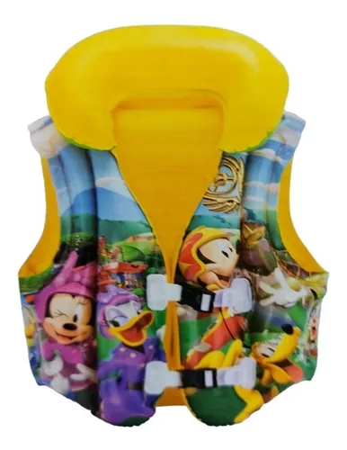 Chaleco Inflable Piscina 51 X 46 Cm +3 Años Mickey Oficial