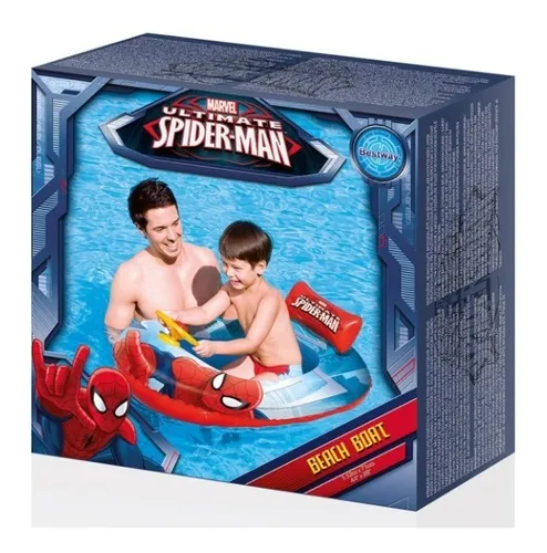 Bote Inflable Raft 112 X 69 Cm Spiderman Original Y Oficial