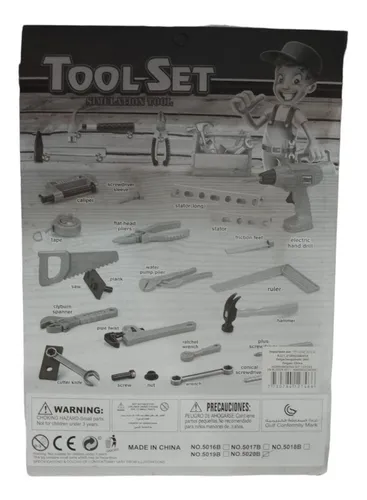 Set De Herramientas Con Taladro En Blister Juguete- Tool Set