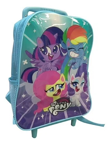 Mochila Infantil Con Carro My Little Pony 30x24x20 Oficial