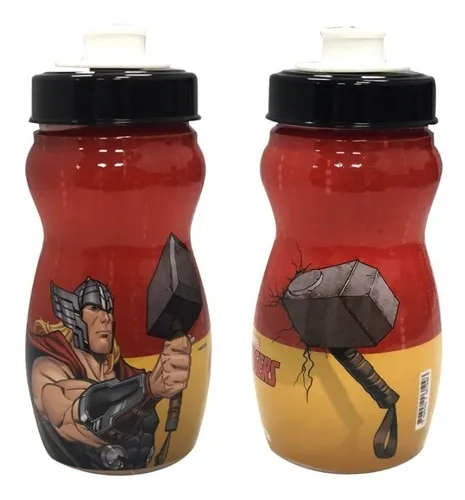 Botella Plástico 300 Ml Thor Marvel Original Y Oficial