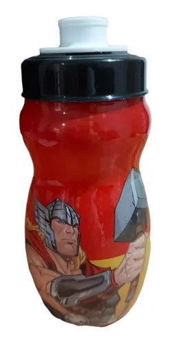 Botella Plástico 300 Ml Thor Marvel Original Y Oficial