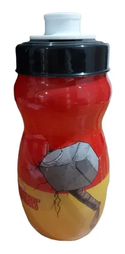 Botella Plástico 300 Ml Thor Marvel Original Y Oficial