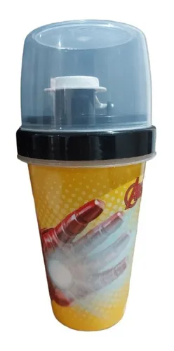 Vaso / Botella Plástico Iron Man Avengers Marvel 320 Ml Orig