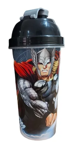 Vaso / Botella Milkshake 580ml Plástico Thor Marvel Oficial