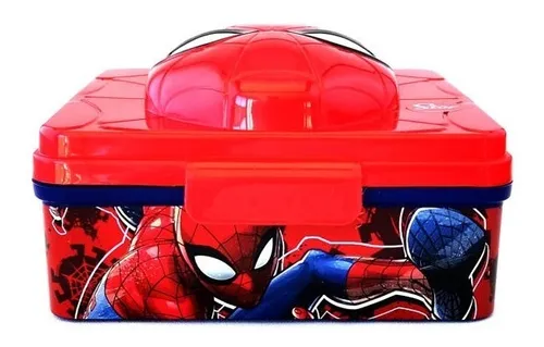 Lonchera Infantil Con Forma Spiderman Original Y Oficial