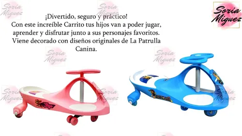 Carrito Buggy Premium Paw Patrol Rosa Y Celeste - E X -