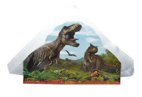 Pack 15 Servilletas + Servilletero Jurassic World Cotillón