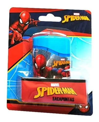 Sacapuntas Con Depósito Spiderman Original Y Oficial