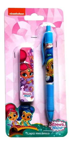 Lápiz Mecánico Y Grafos Shimmer & Shine Original Y Oficial