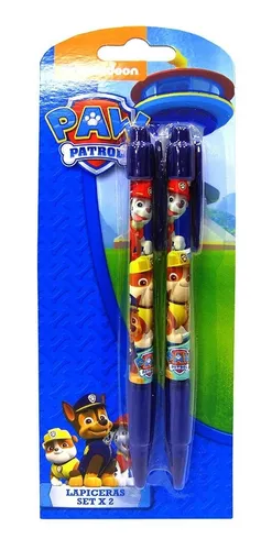 Set X 2 Lapiceras Paw Patrol Original Y Oficial