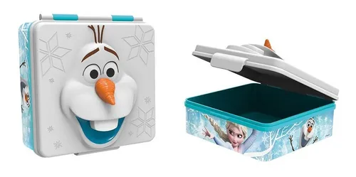 Lonchera Infantil Con Forma Frozen Olaf 12 X 12 X 6 Oficial