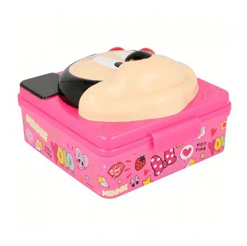 Lonchera Infantil Con Forma Minnie 12 X 12 X 6 Cm Oficial