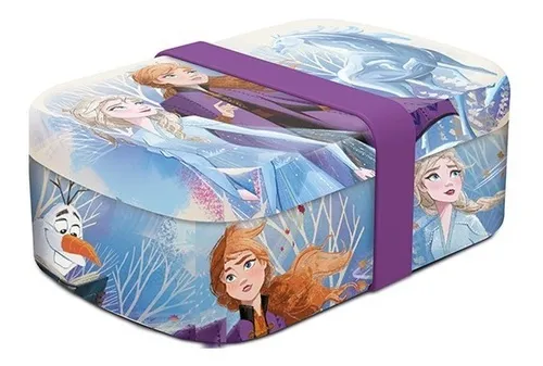 Lonchera Infantil De Bambu Frozen Original Y Oficial