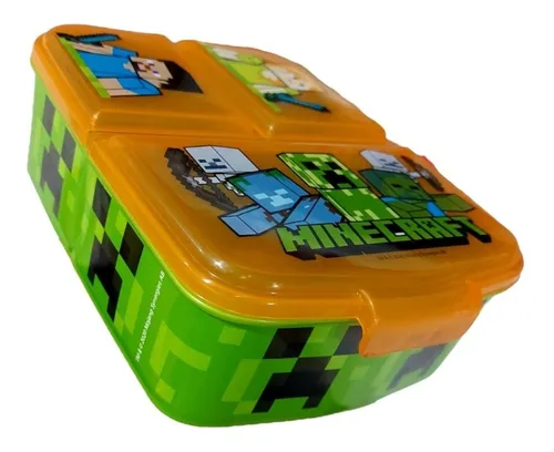 Vianda Minecraft Plástico Multicompartimento Original