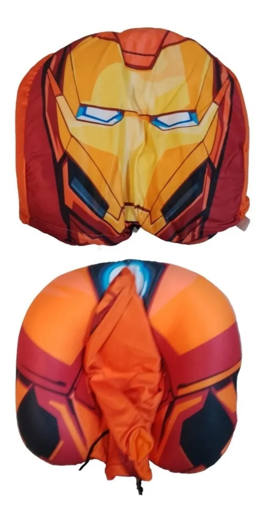 Almohadón Infantil Cuello Cervical + Capucha Avengers Oficial