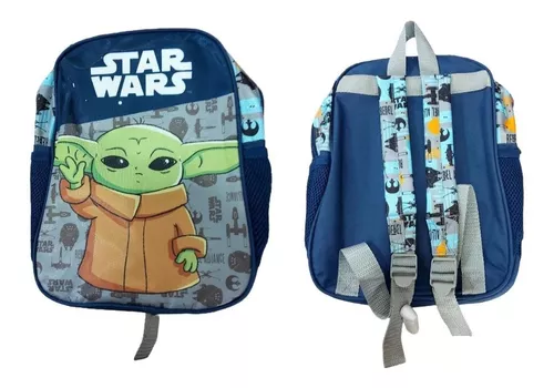 Mochila Infantil Star Wars Bebe Yoda 30x23x10 Escolar Oficia