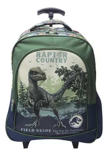 Mochila Infantil Jurassic World 40x30x14 + Ruedas / Carro