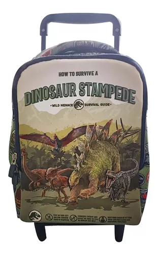 Mochila Infantil Jurassic World Neopreno 27x21x12 + Ruedas