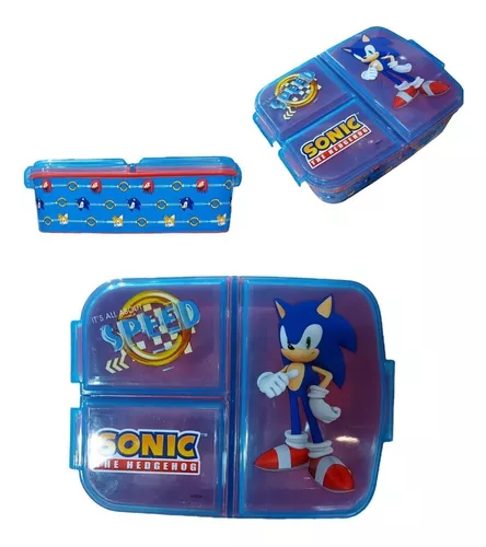 Lonchera Vianda Sonic Plástico Multicompartimento 16x12x6 Cm