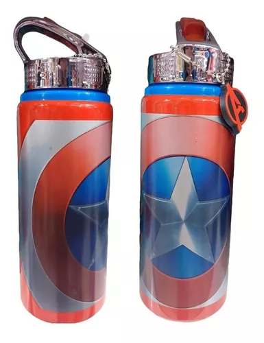 Botella Térmica Aluminio 710 Ml Capitan America Marvel