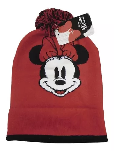 Gorro De Lana Minnie Con Pompón Infantil Oficial Original