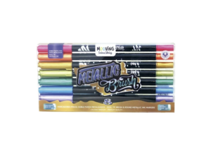 Pack 8 Marcadores Metallic Brush Mooving