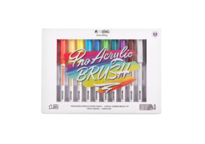 Pack 12 Marcadores Acrilicos Pro Acrylic Brush Mooving