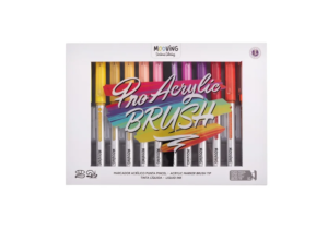 Pack 24 marcadores Acrilicos Pro Acrylic Brush Mooving
