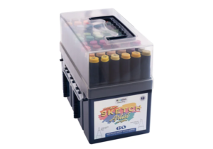 Pack 60 Marcadores Sketch Artist Doble Punta Mooving
