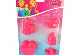 Pack X 5 Moldes Silicona Reposteria Princesas Disney